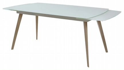 Стол обеденный Eliot раскладной 140-200*80 белый н