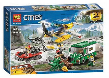 Ограбление у горной речки, аналог lego city 60175