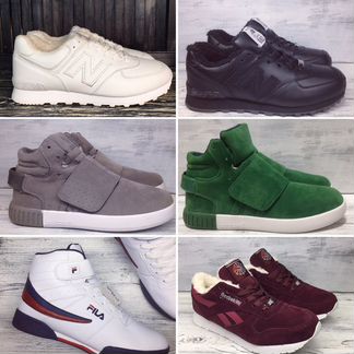 Мужские зимние кроссовки Reebok, New Balance, Fila