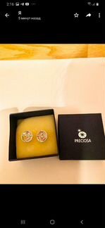 Серьги из чешских кристаллов preciosa новые