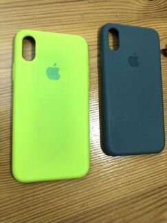 Чехлы iPhone X/Xs силикон/микрофибра