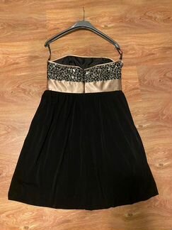 Нарядное чёрное платье. Размер 46