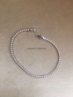 Золотой браслет теннис с бриллиантами 1.7 ct