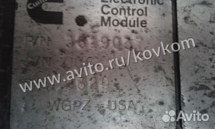 Блок управления двигателем cummins каминс N14