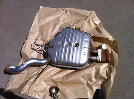 Глушитель на BMW E60 18307535104 + 18107528087