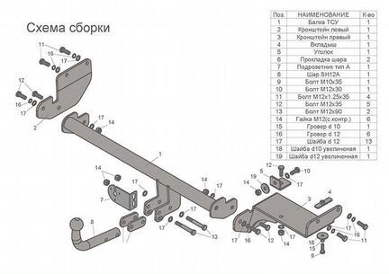 Фаркоп Киа Рио Х-лайн / KIA RIO X-line