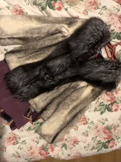 Шуба норка песец