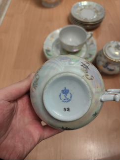 Фарфоровый чайный сервиз Oscar Schlegelmilch