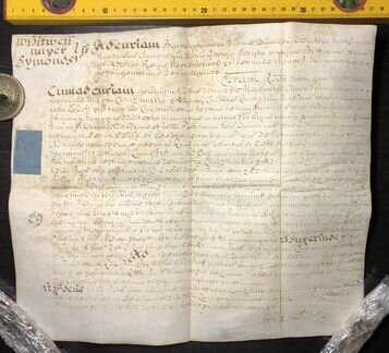 Антикварный документ 1725 года. Германия