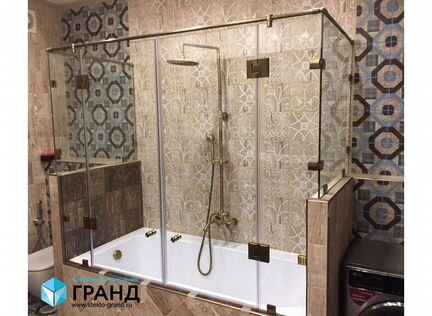 Перегородка для ванны стеклянная
