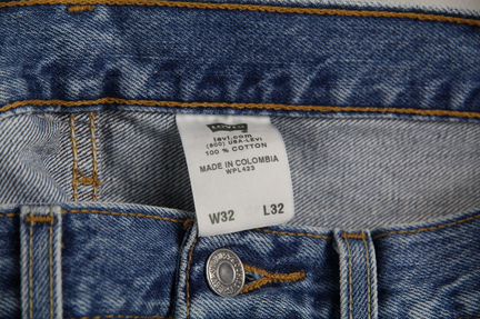 Джинсы Levis 501 Made in Colombia Размер 32x32