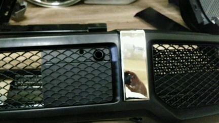 Хром клык левый правый на бампер амг г63