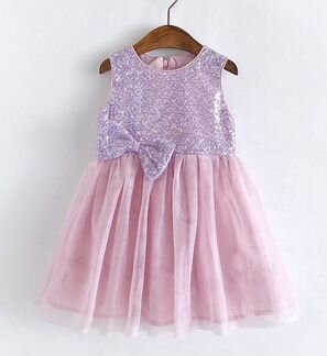 Сиреневое платье в паетки Kenzo Kids 5-10 лет