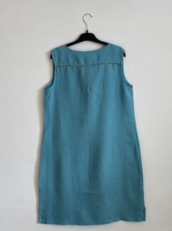 Платье голубое, лён, devernois, Франция, оригинал