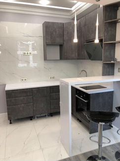 Кухонный гарнитур с мдф фасадами. угловая кухня