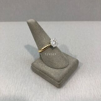Золотое кольцо с бриллиантами 0.58 ct