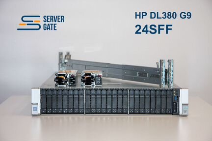 Сервер HP DL380 G9 24SFF 2x E5-2687Wv3 64 GB