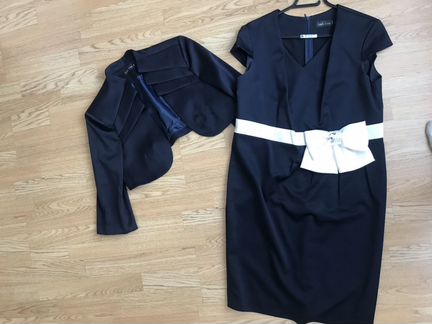 Праздничное платье с накидкой. Р-р 50-52