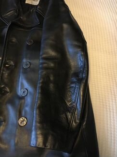 Бушлат кожаный Schott 740 N pea jacket
