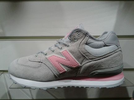 Кроссовки NB 574 зимние: нат. замша + нат. мех