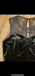 Бархатная блуза 44-46 р кружево