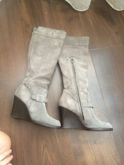 Серые сапоги Италия оригинал