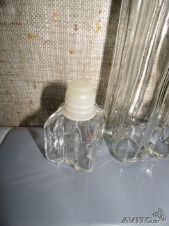 Бутылка, коллекционирование. Рельефное стекло скр