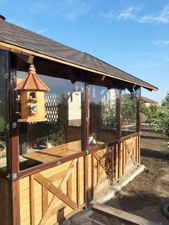 Мягкие окна для беседки