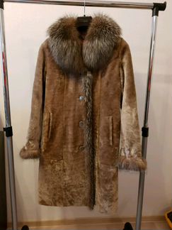 Шуба Алеф мутон песец 48р