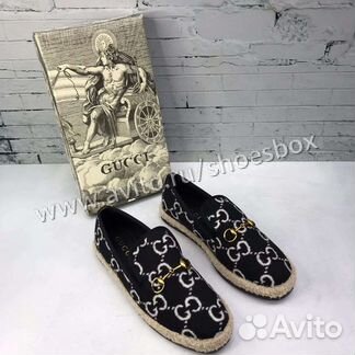 Эспадрильи Гуччи черные