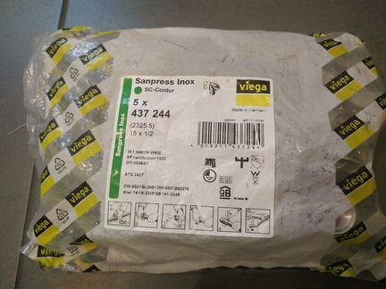 Водорозетка Sanpress Inox, нержавеющая сталь, прес