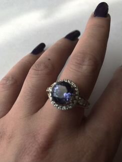 Кольцо с танзанитом (160т)